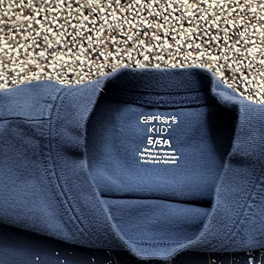 Carter's Navy Shark Splash Tee - Picture 2 of 7